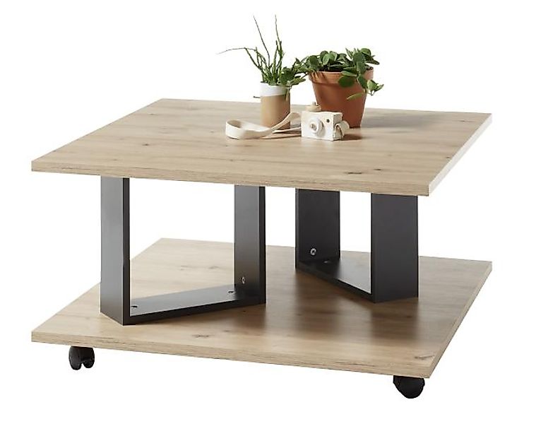 Couchtisch ZERA von Stolkom Artisan Eiche / Anthrazit günstig online kaufen