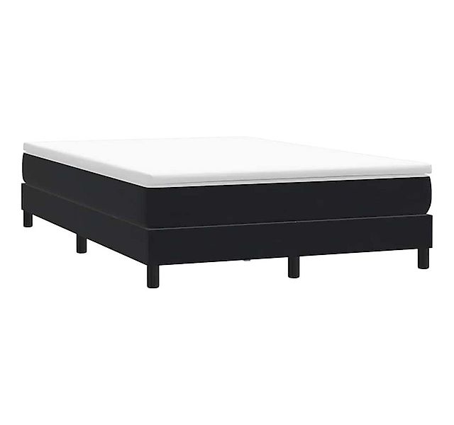 vidaXL Bett Boxspringbett ohne Matratze Schwarz 140x220 cm Samt günstig online kaufen