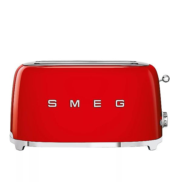 Smeg - TSF02 4-Scheiben Toaster - rot/lackiert/BxHxT 41x20,8x21,5cm/6 Röstg günstig online kaufen