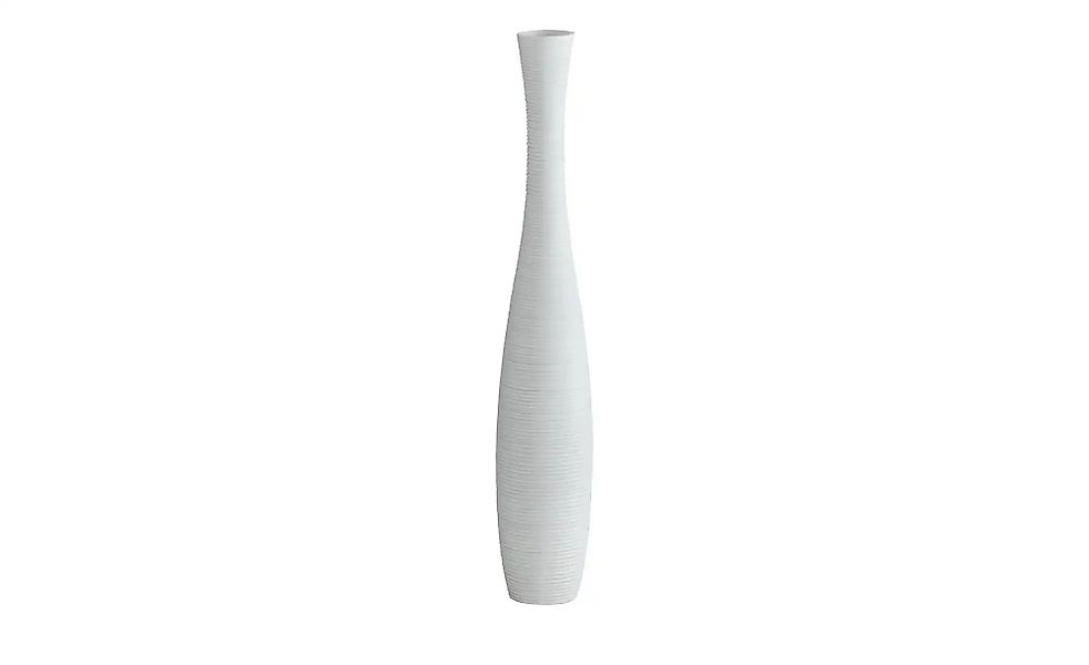 HOME STORY Deko Vase   ¦ weiß ¦ Polyresin (Kunstharz) ¦ Maße (cm): H: 85  Ø günstig online kaufen