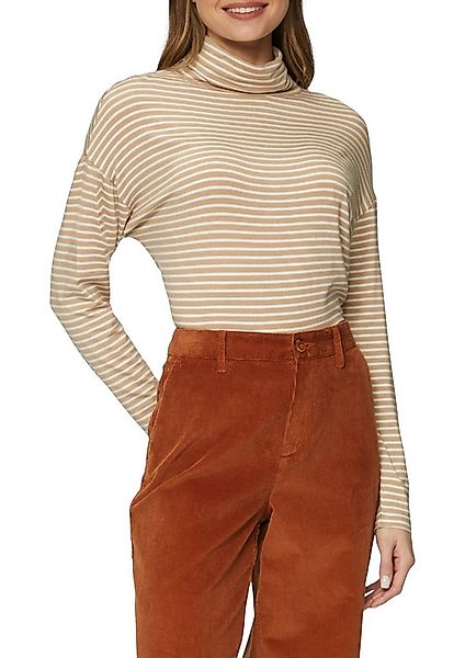 s.Oliver Rollkragenpullover mit Streifenmuster günstig online kaufen