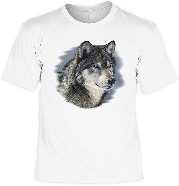 Tini - Shirts Print-Shirt Cooles Wolf Motiv Wolfkopf : Wolf im Winter -- Wo günstig online kaufen