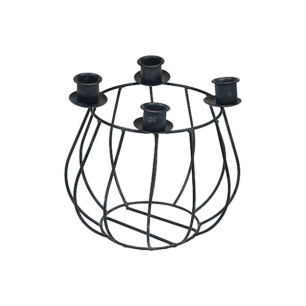 Viana Gartenfigur Kerzenhalter Adventskranz Metall Gitter günstig online kaufen