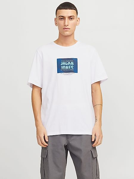 Jack & Jones Print-Shirt "JJHUDSON – Print-Shirt mit Rundhals und Loose Fit günstig online kaufen