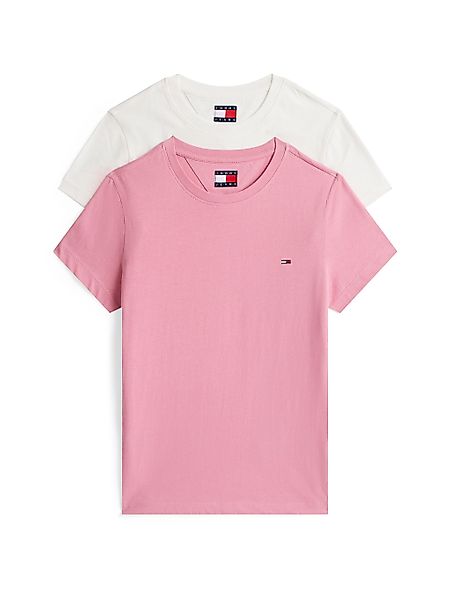 Tommy Jeans T-Shirt "TJW 2PACK C-NECK TEE", 2 Stk. mit Logo-Stickerei günstig online kaufen