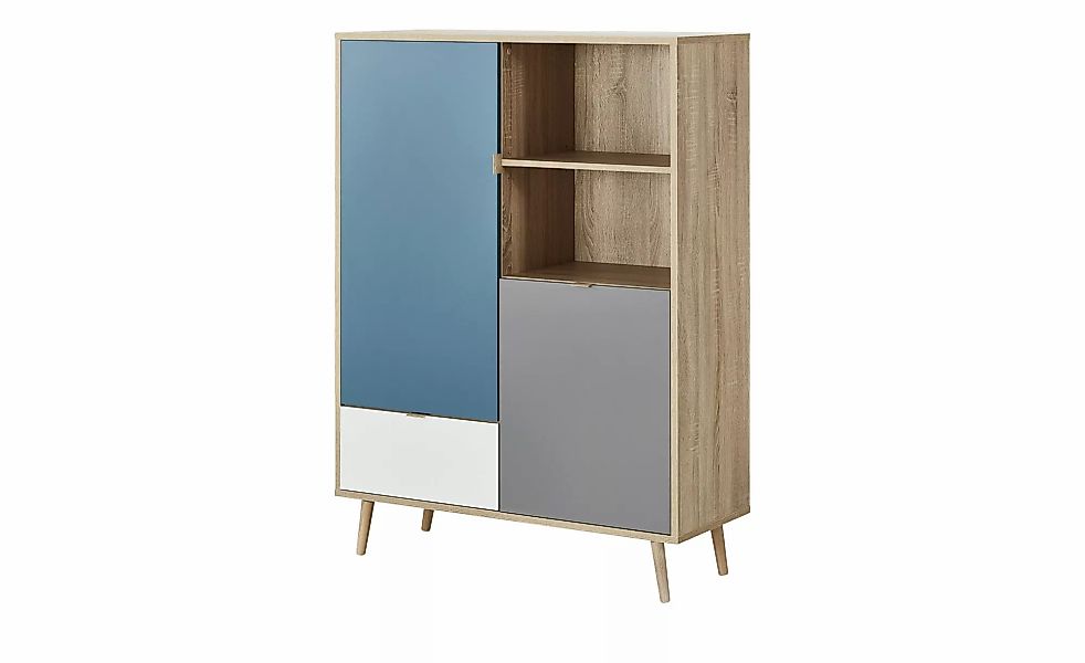 Highboard  Cabia ¦ blau ¦ Maße (cm): B: 103 H: 139 T: 40 Kommoden & Sideboa günstig online kaufen