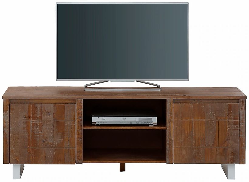 OTTO home Lowboard "Lagos" Kommode aus massivem Kiefernholz, mit weiß lacki günstig online kaufen