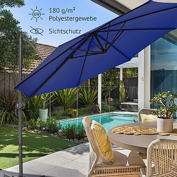 SVITA Ampelschirm Sonnenschirm, LxB: 290,00x290,00 cm, günstig online kaufen