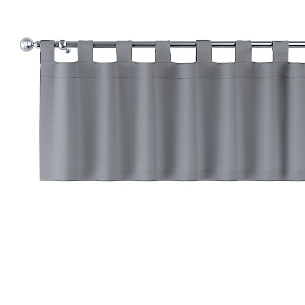 Kurzgardine mit Schlaufen, grau, 390 x 40 cm, Cotton Panama (702-46) günstig online kaufen