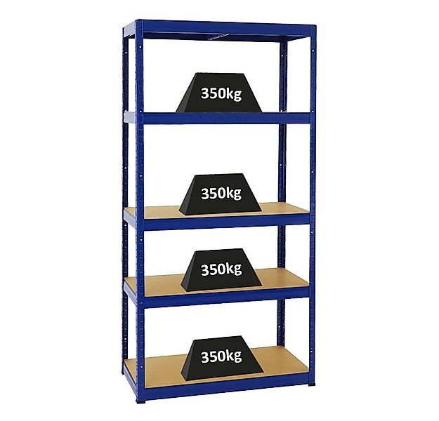 PROREGAL® Schwerlastregal Lagerregal Steckregal ELEPHANT 180x90x45cm Fachla günstig online kaufen