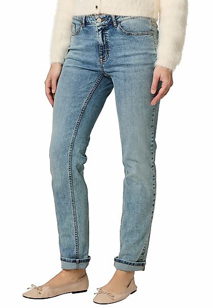 Zero Slim-fit-Jeans "zero Damen Jeans Style ORLANDO Straight Leg 32 Inch" günstig online kaufen
