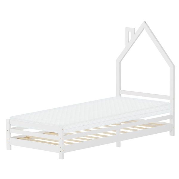 ML-DESIGN Spielbett Hausbett Holzbett mit Lattenrost günstig online kaufen