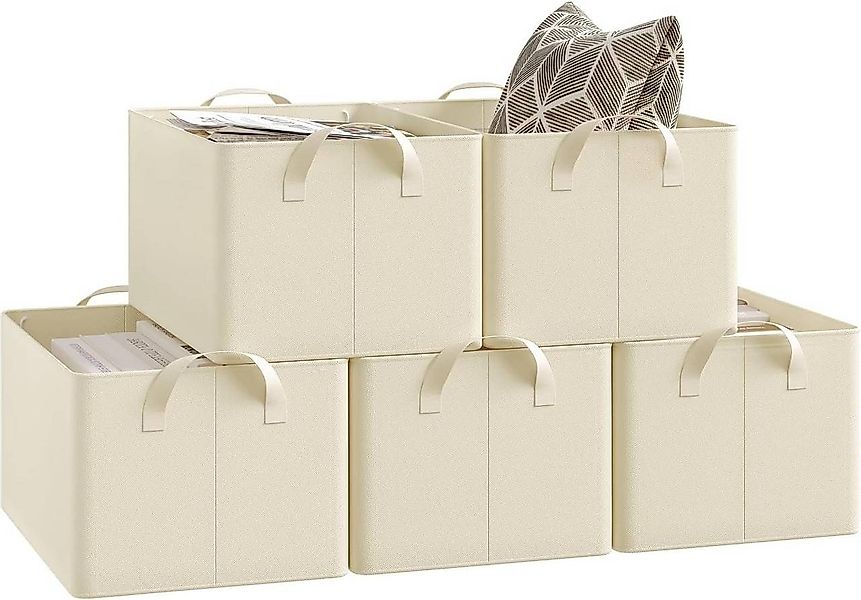 Woltu Aufbewahrungsbox (5 St), Aufbewahrungswürfel Stoff, mit Griffen, falt günstig online kaufen