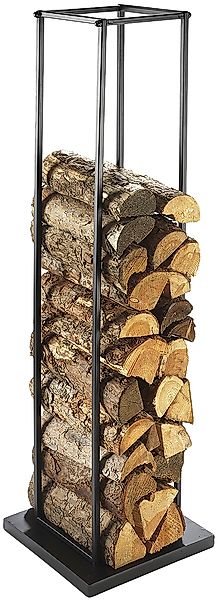 Kobolo Kaminholzregal Kaminholzständer aus schwarz lackiertem günstig online kaufen