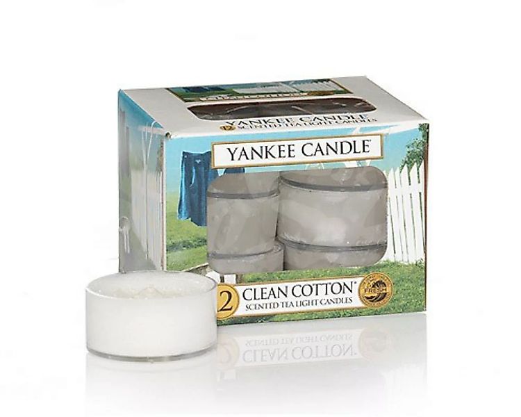 Yankee Candle Teelichte Clean Cotton 12 Stück günstig online kaufen