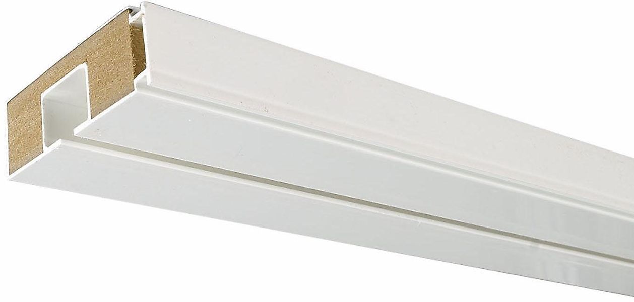 Liedeco Gardinenstange, 1-läufig, Fixmaß, verschraubt, Holz, günstig online kaufen