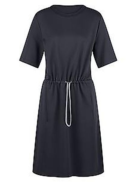 Jersey-Kleid Rundhals-­Ausschnitt Margittes blau günstig online kaufen