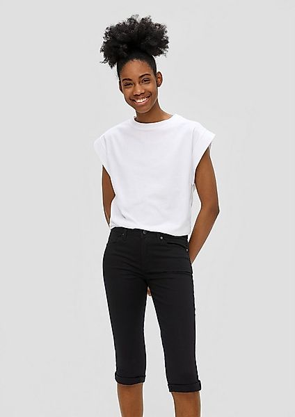 QS Jeansshorts Jeans-Hose CATIE Denim-Capri / Slim Fit / Mid Rise / Slim Le günstig online kaufen