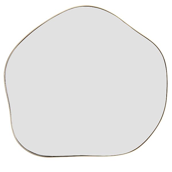 Costway Unregelmäßiger Wandspiegel Golden 75 x 70 cm günstig online kaufen