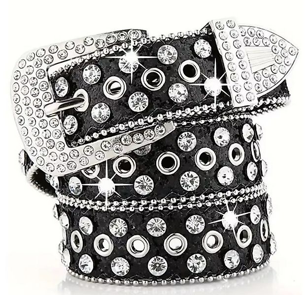 Ware aus aller Welt Nietengürtel Taillengürtel Frauen Gürtel mit Strassstei günstig online kaufen