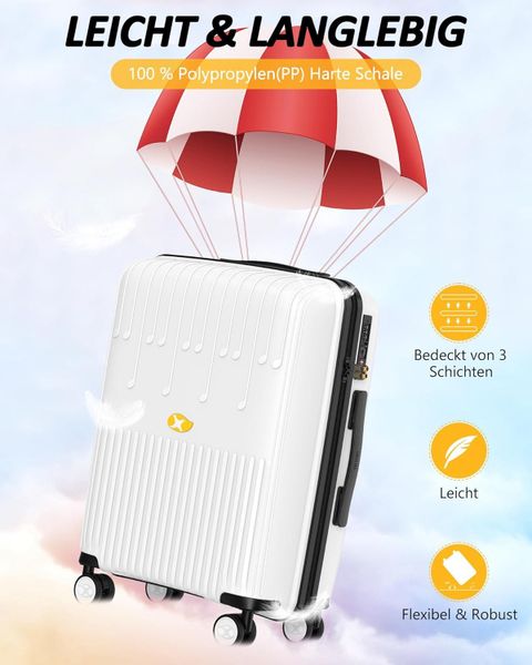 Diyarts Handgepäckkoffer Handgepäck Koffer, 4 Rollen, günstig online kaufen