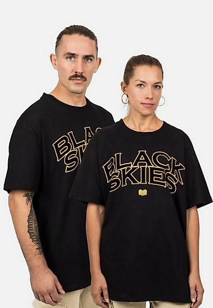 Blackskies T-Shirt Oversized Team T-Shirt - Schwarz-Gelb Small günstig online kaufen