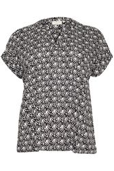 KAFFE Curve Kurzarmbluse Kurzarm-Bluse KCanny Große günstig online kaufen