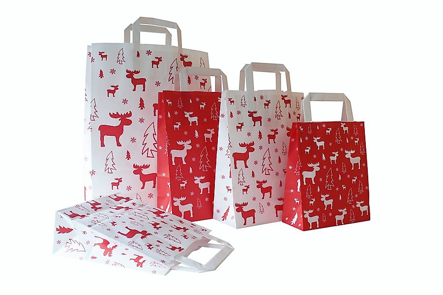 Tragetasche Papiertragetasche ELCH (98451-10, 10-tlg., Elch günstig online kaufen