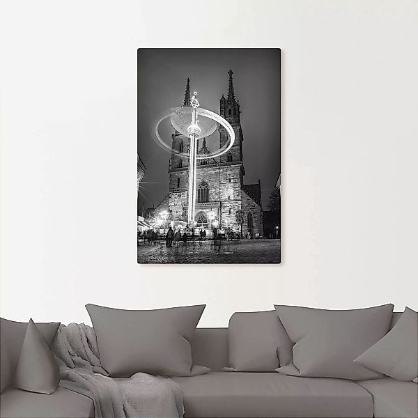 Artland Leinwandbild "Auf dem Münsterplatz", Deutschland, (1 St.), auf Keil günstig online kaufen