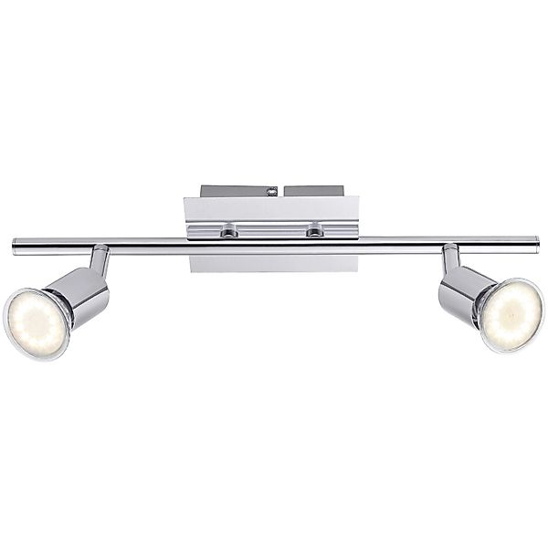 LED-Deckenstrahler Torella 2-flammig Chrom 2xGU10 3,5W warmweiß 370lm ca. 3 günstig online kaufen