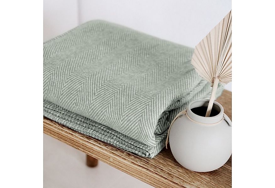 Wolldecke leichte Kuscheldecke FINN aus 100% weicher Bio-Baumwolle 140x200c günstig online kaufen