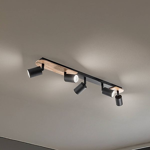 Deckenspot Cover Wood, fünfflammig günstig online kaufen