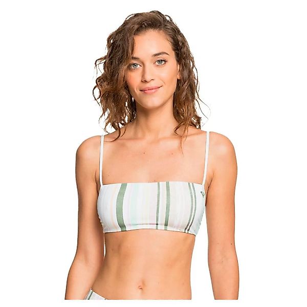 Roxy Sea & Waves Reversible Printed Bandeau Bikini Oberteil XL Bright White günstig online kaufen