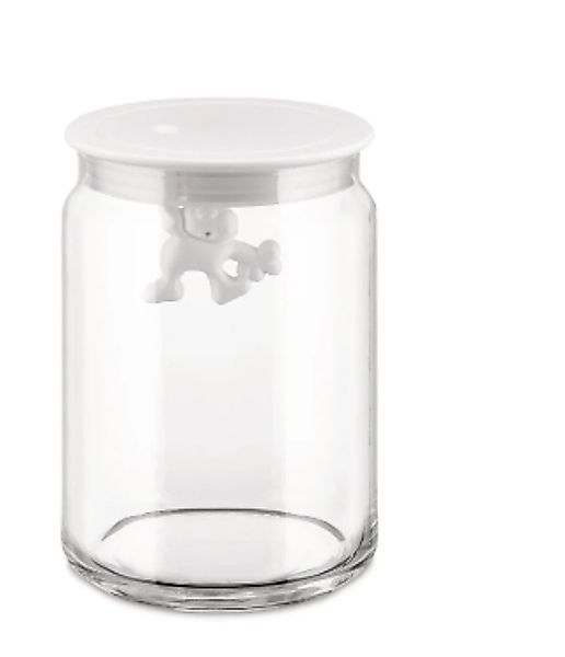 Gianni Vorratsdose aus Glas 1,4 L – große Aufbewahrungsdose mit Deckel weiß günstig online kaufen