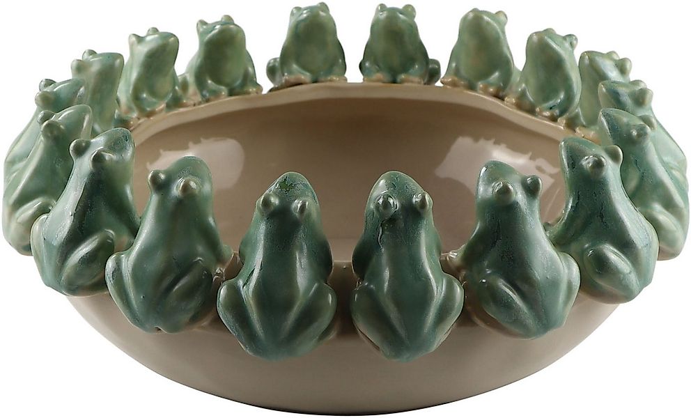 AM Design Dekofigur Schale mit Fröschen, aus Keramik, handgefertigte Osterd günstig online kaufen