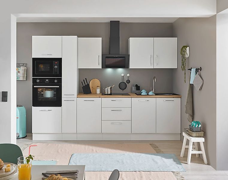 BASIC by Balculina Küchenzeile "Turin" Breite 300 cm, wahlweise mit E-Gerät günstig online kaufen