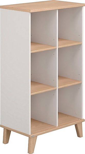 PAIDI Standregal »FIENE in Grau mit 6 offenen Fächern, 66x120x40cm« stabile günstig online kaufen
