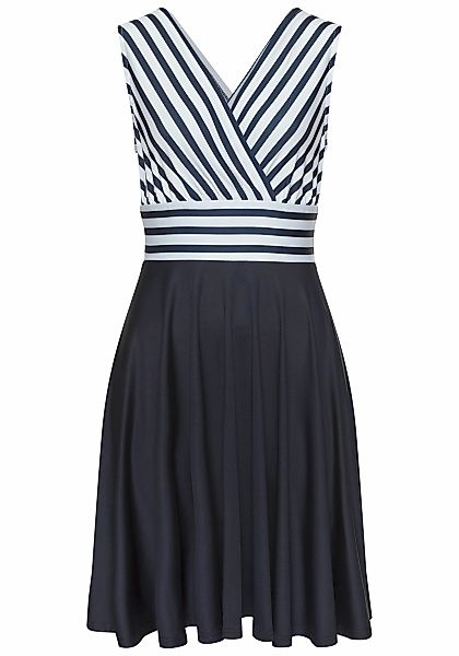 LASCANA Sommerkleid, in Wickeloptik, Strandkleid, maritim günstig online kaufen