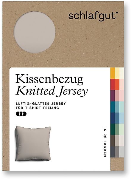 Schlafgut Kissenbezug Knitted Jersey aus Bio-Baumwolle günstig online kaufen