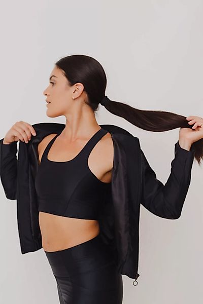 Damen Econyl® Jacke "Feel The Change" Besonnen Mindful Yoga Fashion günstig online kaufen