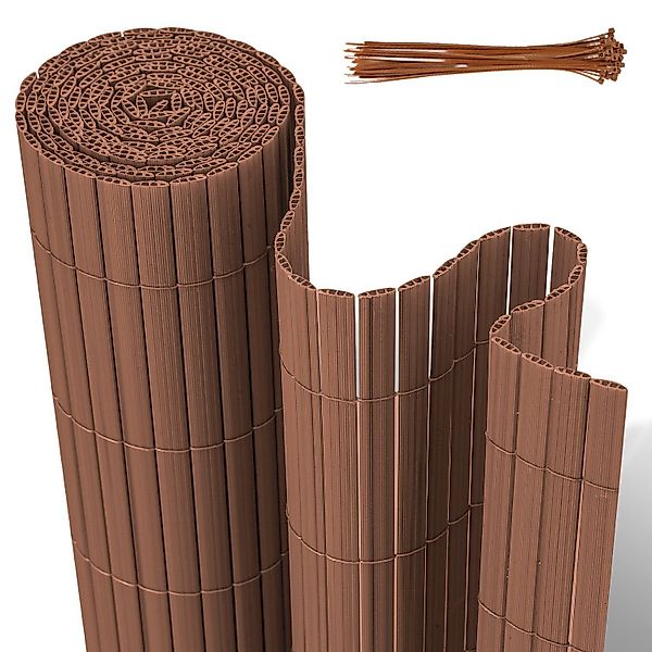 Clanmacy Balkonsichtschutz PVC Sichtschutzmatte, UV-beständig, 3-Gewicht-Ve günstig online kaufen
