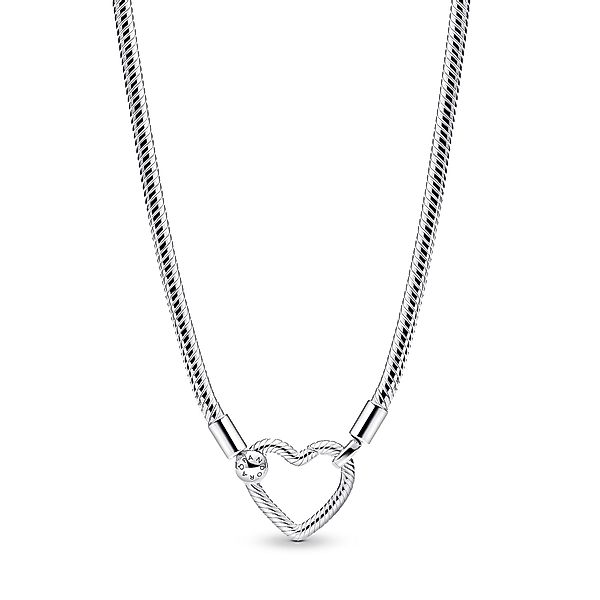 Pandora Schlangenkette Silber mit Herz-Verschluss günstig online kaufen