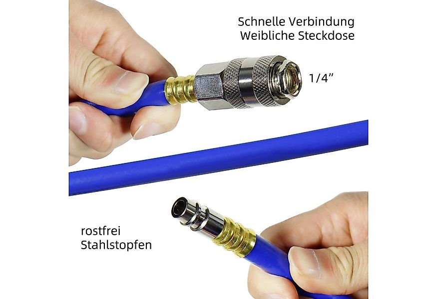 CCLIFE Druckluftschlauch 10m Druckluftschlauch für Kompressor Kompressorsch günstig online kaufen