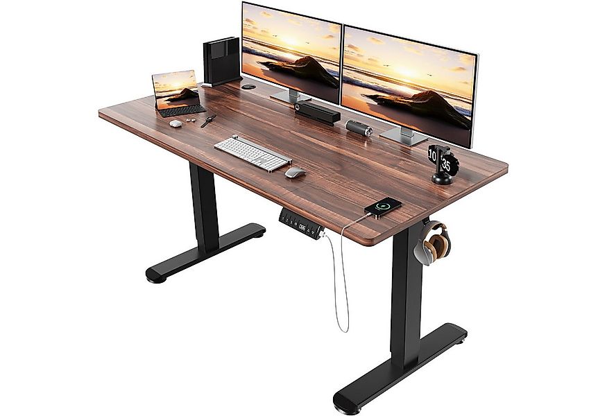 HOMALL Schreibtisch Höhenverstellbarer Elektrisch Schreibtisch, Vierteilige günstig online kaufen