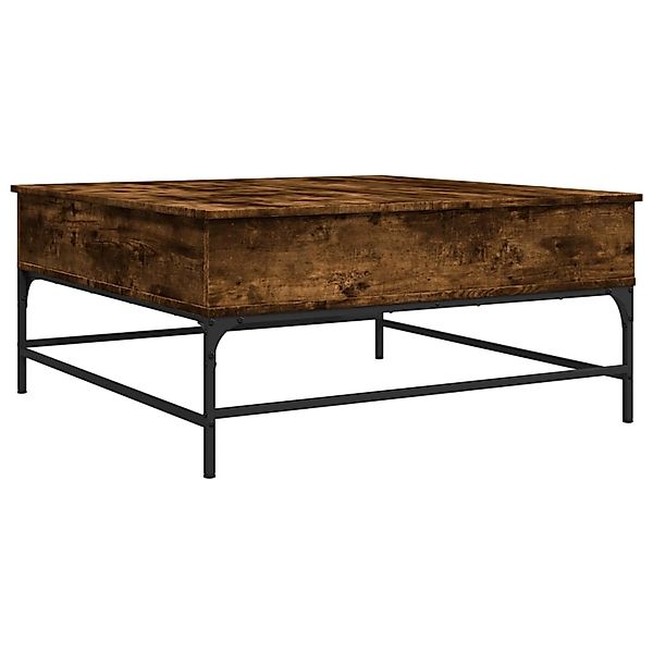 vidaXL Couchtisch Räuchereiche 95x95x45 cm Holzwerkstoff und Metall 3217066 günstig online kaufen