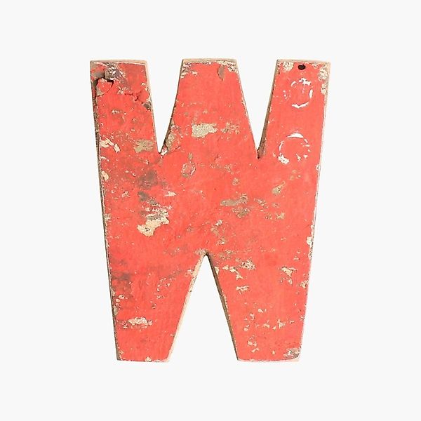Holzbuchstabe - Vintage W günstig online kaufen