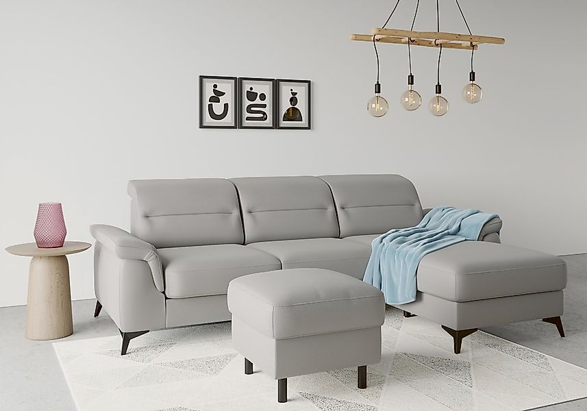 sit&more Ecksofa "Sinatra L-Form" mit Recamiere, optional mit Kopfteilverst günstig online kaufen