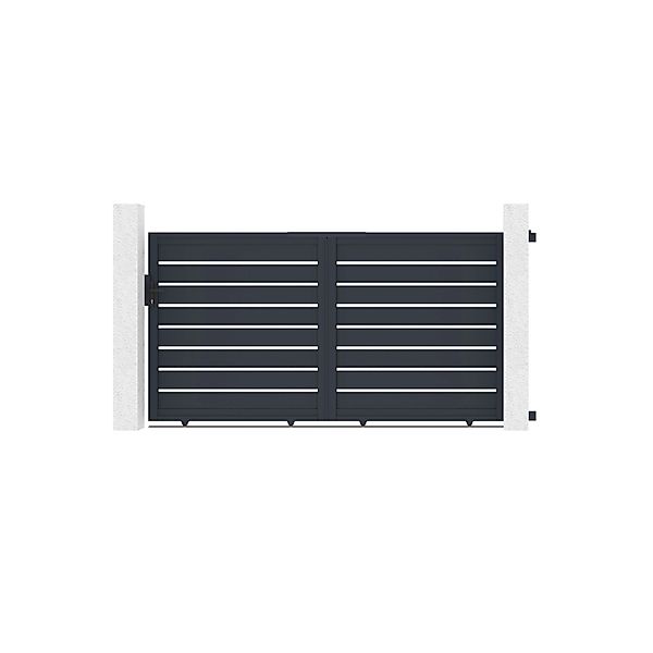 Casanoov Schiebetor Aus Aluminium 3M Vogel H 160Cm Grau günstig online kaufen