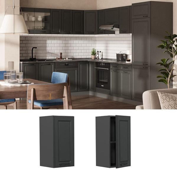 Vicco Hängeschrank R-Line, Anthrazit Landhaus/Anthrazit, 30 günstig online kaufen