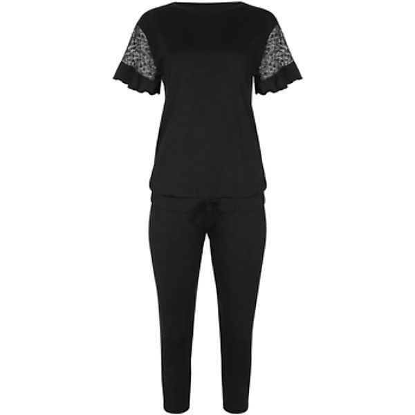 Lisca  Pyjamas/ Nachthemden Pyjama Hausanzug Leggings Top Kurzarm Smooth  C günstig online kaufen